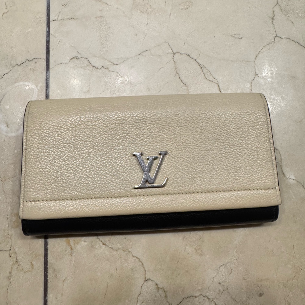 Louis Vuitton Beige and Black Wallet
